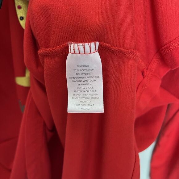 Allison Brittney | Dreaming Of A Wine Christmas Roll Tab Sleeve Top Large Sequin - Picture 5 of 6